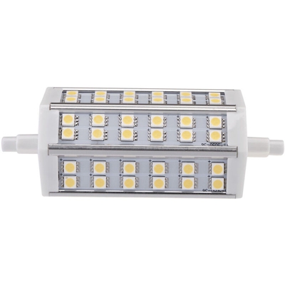 Lampadina lampada 118mm bianco caldo 100-240V sostituzione proiettore per lampada alogena a risparmio energetico di 36 LED 5050 SMD 7W del R7s,bianco