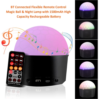 DC 5 V 6 W 9 L-ED BT Mini discoteca connessa M-agic Palla Palcoscenico Apparecchio di illuminazione Lampada da notte Alimentazione USB Operated