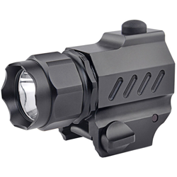 L-ED T-actical HandGun Torch Lamp P-istol Flashlight 230LM 2 modalita di lavoro per tiro a segno Pesca Ciclismo Escursionismo Allenamento,Nero en oferta
