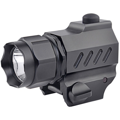 L-ED T-actical HandGun Torch Lamp P-istol Flashlight 230LM 2 modalita di lavoro per tiro a segno Pesca Ciclismo Escursionismo Allenamento,Nero