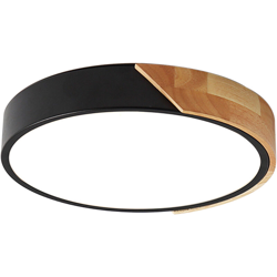 Asupermall - AC220-240V 24W LED Plafoniera circolare circolare per corridoio Scala Corridoio Balcone Soggiorno Camera da letto,Nero | tipo 2 características