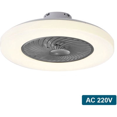 Lampada moderna per ventilatore a soffitto con telecomando Luce a 3 colori 3 velocita Vento 60 cm Ventilatori a soffitto 220V Illuminazione a LED per