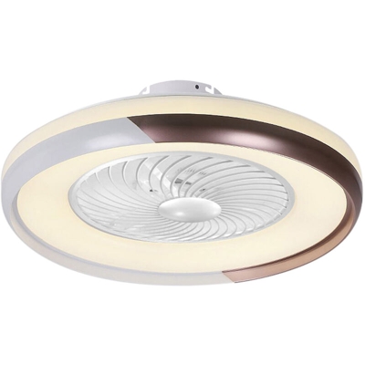 Lampada moderna per ventilatore a soffitto con telecomando Luce a 3 colori 3 velocita Vento 50 cm Ventilatori a soffitto 110 V Illuminazione a LED