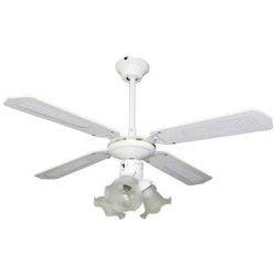 Ventilatore Da Soffitto, Dallas 3bl, 105cm, Bianco C / s Rattan, Con Luce, Classico, Lba Home características