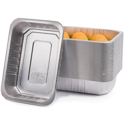 Vaschette in Alluminio 50pz Contenitore Monouso Alimenti 2 Porzioni Extra Rigidi características