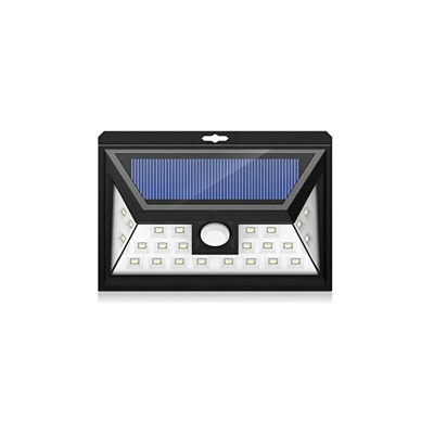 3760190144140 - Lampada solare a LED da parete, colore: Nero - Ezilight