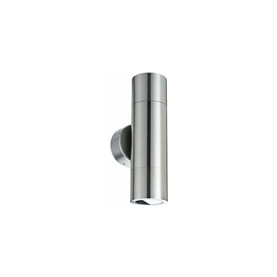 Paulmann 18009 Lampada da Parete a Led, 2 x 35 W, In Ferro, Per Esterni, Ip44 , Inclusa Lampadina, In Alluminio Spazzolato