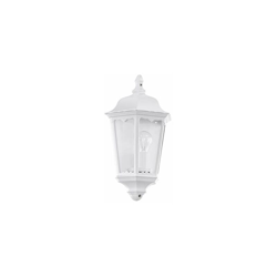 Eglo Navedo, lampada da parete per esterni a 1 luce, lampada da parete in alluminio pressofuso e vetro, colore: bianco, attacco: E27, IP44 precio
