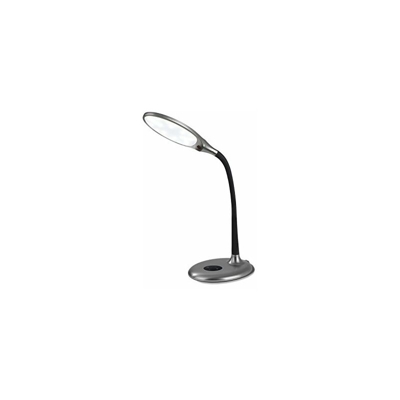 EASYmaxx 05837 Daylight - Lampada da tavolo a LED, 4 livelli di luminositÃ e dimmerabile, 15 colori, con telecomando, effetto metallizzato