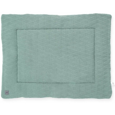 Trapunta per Box Bambini River Knit 80x100 cm Verde Cenere - Verde - Jollein