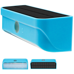Lampada da parete solare 1W Controllo della luce Nero / Grigio / Blu / Arancio,Blu en oferta