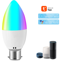 Lampadina WiFi Smart Lampadina LED RGB + W Lampadina B22 Dimmerabile Telefono APP Telecomando Controllo vocale Temporizzazione Compatibile con Alexa en oferta