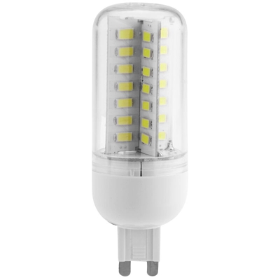 Asupermall - G9 6W 5630 SMD 56 LED risparmio energetico lampada lampadina 360 gradi bianco di mais 200-230V,bianca