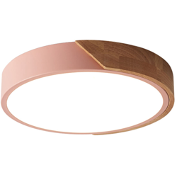 Asupermall - AC220-240V 24W LED Plafoniera circolare circolare per corridoio Scala Corridoio Balcone Soggiorno Camera da letto,Rosa | tipo 1 en oferta