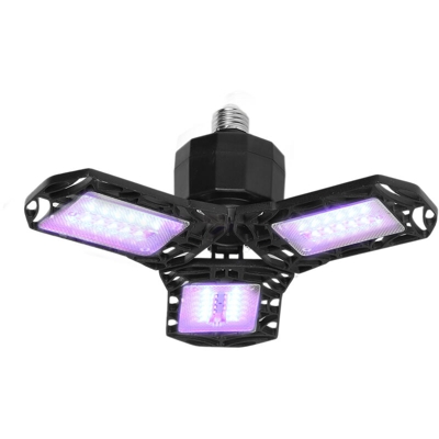 Asupermall - CA 85-265 V 60 W 105 Perline 3 Pannelli deformabili 275NM UVC Garage Luce Pieghevole pieghevole Regolabile 6000-6500K Illuminazione