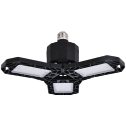 Asupermall - AC 85-270 V 30 W 36 L-EDs 3 pannelli Deformabile Luce da garage Pieghevole Pieghevole Lampada da soffitto regolabile E26 / E27 Base en oferta