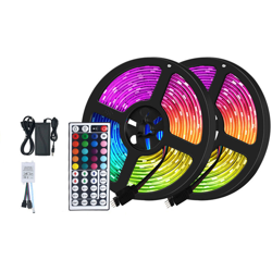 VSS-00591 Strisce LED cambianti colore 5m 5050 Retroilluminazione TV LED Striscia RGB con telecomando a infrarossi Striscia LED fai da te per luci da características