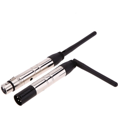 Asupermall - Lixada 2.4G ISM DMX512 Wireless maschio e femmina 2 in 1 XLR Ricevente e Trasmettitore LED Illuminazione per palco PAR Light Party con