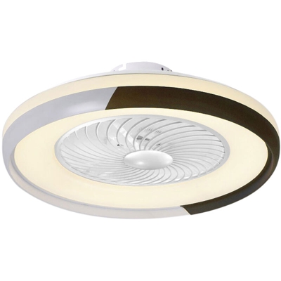Lampada moderna per ventilatore a soffitto con telecomando Luce a 3 colori 3 velocita Vento 50 cm Ventilatori a soffitto 110 V Illuminazione a LED