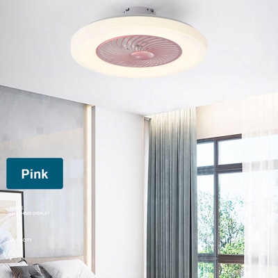 Lampada moderna per ventilatore a soffitto con telecomando Luce a 3 colori 3 velocita Vento 60 cm Ventilatori a soffitto 220V Illuminazione a LED per