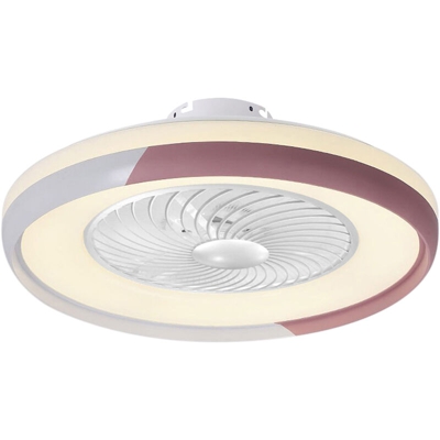 Lampada moderna per ventilatore a soffitto con telecomando Luce a 3 colori 3 velocita Vento 50 cm Ventilatori a soffitto 110 V Illuminazione a LED