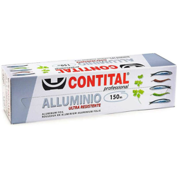 Rotolo Alluminio Conservazione Cibi e Alimenti 150 mt x 30 cm con Astuccio características