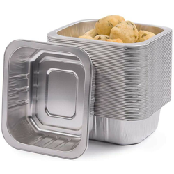 Vaschette in Alluminio 50pz Contenitore Monouso Alimenti 1 Porzione Extra Rigidi características