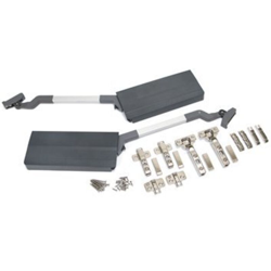 Emuca Braccetto Agile Flap per doppio porte sollevabile, 3,7-7,2kg, modulo A 650mm, Acciaio e plastica, Grigio antracite precio