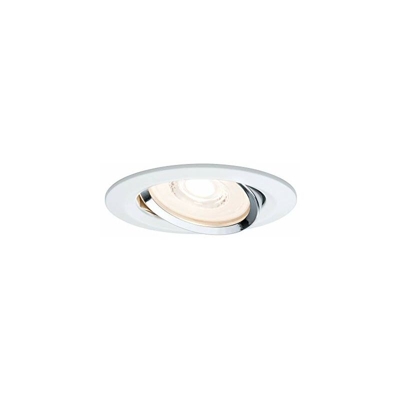 93945 Einbauleuchte LED Reflector Coin Flache Einbaustrahler 6,8W Deckenspot WeiÃ? dimmbar und schwenkbar Akzentbeleuchtung da Incasso 6.8 W, Bianco,