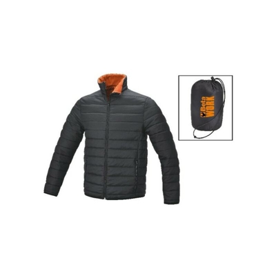 Beta - Bomber con imbottitura effetto piuma con custodia salva spazio nero Art.7685 Jackets Misura: S