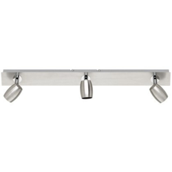 Trio Leuchten Lampada da soffitto GU10, Nickel Satinato, 5 x 54 x 13 cm en oferta