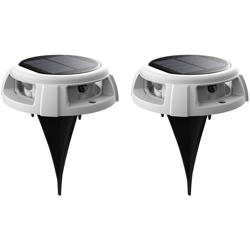 Solare sotterraneo luce colorata luce prato lampada,Nero | 2 pezzi precio