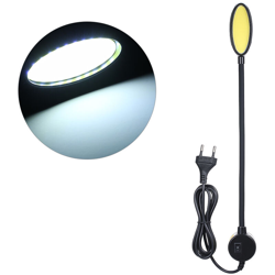 Asupermall - AC85-265v 6W COB US Spina Macchina da cucire Lampada Lampada Base magnetica fissa nera Flessibile 360 ¡ã rotante a collo d'oca Design precio