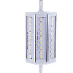 Lampadina lampada 118mm bianco caldo 100-240V sostituzione proiettore per lampada alogena a risparmio energetico di 27 LED 5630 SMD 8W del R7s,bianco en oferta