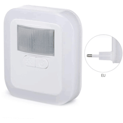 GD-8603 LED Sensor Light Plug-in Motion Lampada da parete notturna con luminosita Tempo di illuminazione regolabile per soggiorno Camera da letto en oferta