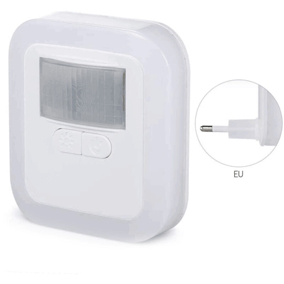 GD-8603 LED Sensor Light Plug-in Motion Lampada da parete notturna con luminosita Tempo di illuminazione regolabile per soggiorno Camera da letto
