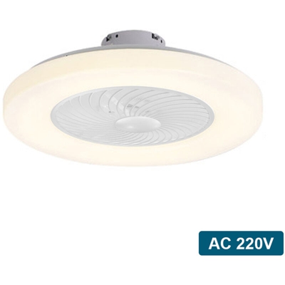 Lampada moderna per ventilatore a soffitto con telecomando Luce a 3 colori 3 velocita Vento 60 cm Ventilatori a soffitto 220V Illuminazione a LED per
