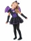 Costume da pipistrello viola bambina