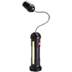 luci di lavoro all'aperto, luci barbecue, luci laterali con modelli di batteria nera COB, nave 3 * batteria AAA senza en oferta