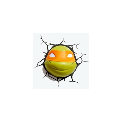 14220 disegno lampada decorativa LED 3D Ninja Turtles, Michelangelo - 3d Deco Light