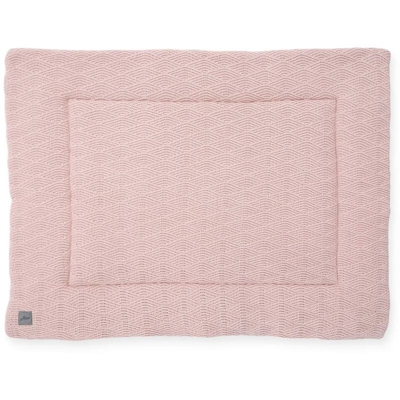 Trapunta per Box Bambini River Knit 80x100 cm Rosa Pallido - Rosa - Jollein