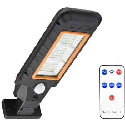 Lampada da parete con rilevamento solare IP65 Tre modalita di illuminazione 60/72 / 120LED con / senza controller,60 LED con controller