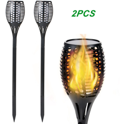 Fiamme tremolanti solari Torce Luci Riflettore solare esterno Decorazione del paesaggio Illuminazione Dusk to Dawn Auto On / Off Sicurezza Torcia precio
