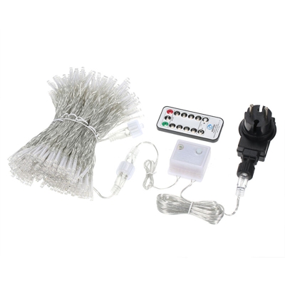 300 LED Luce per tende da fiaba 3m * 3m 12 stringhe Luci da stringa per finestre con telecomando Timer 6H IP44 Resistente all'acqua 8 Modalita di