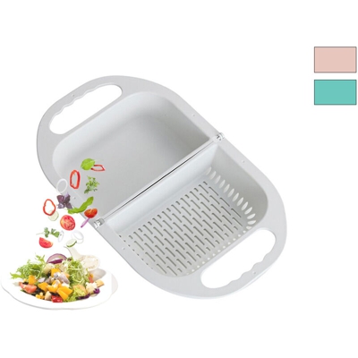 Cestello di scarico scolatutto cesto pieghevole multifunzione lavello cucina