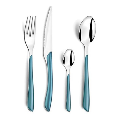 Servizio Di Posate Metallik Acciaio Inox Metallico Olio 14 X 75 X 245 Centimetri