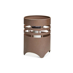 Fuoco da Giardino a energia Solare, Moderno Effetto ruggine con Effetto Fiamma Bianca Calda, 18,5 x 18,5 x 25,5 cm - Amare precio