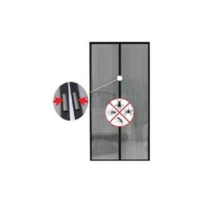 Zanzariera magnetica riducibile 130xH230cm NERA SAN GIORGIO Eco Magnetic ART.1843ECO
