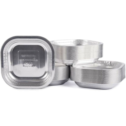 Bakaji - Piatti Monouso Fondi 100pz in Alluminio Piatto Quadrato per Picnioc Feste Party precio