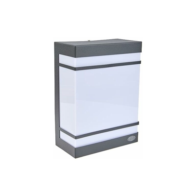 4043.01.88.7000 - Lampada da parete per esterni, in metallo, 15 Watt, E27, 9 x 17.8 x 24.2 cm, colore: Antracite - Wofi